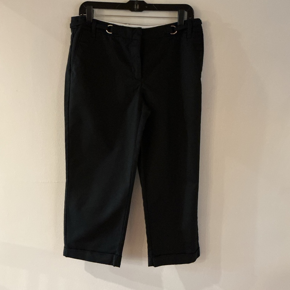 Women's Black Capris Dress Pants